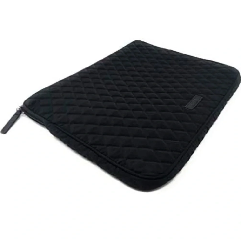Black Quilted Laptop Sleeve